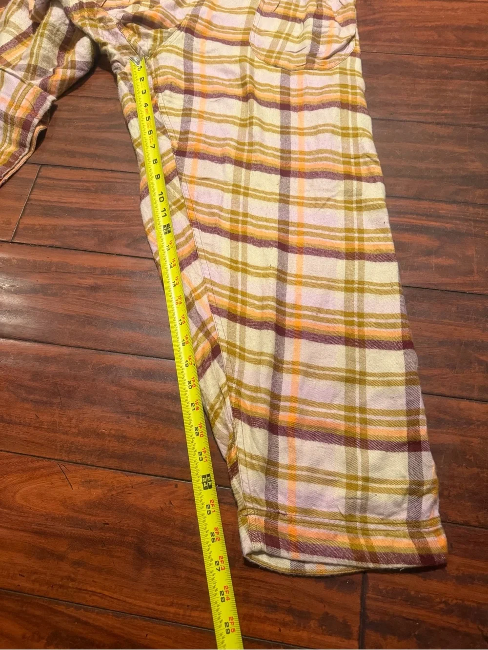 Free People Plaid Sleeveless oversized Jumpsuit in Cream, Pink & Tan - Picture 8 of 13
